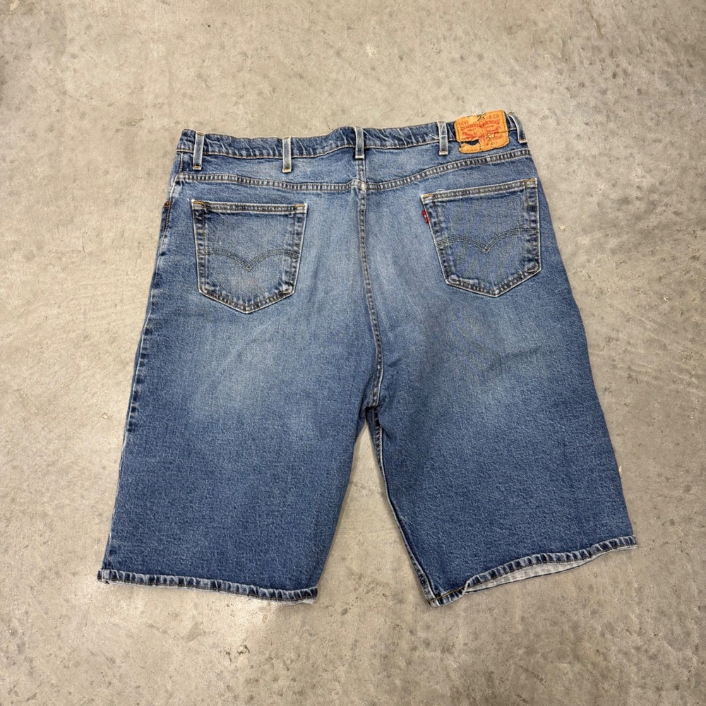 Levis 550 Relaxed Fit Denim Shorts Mens 42 Medium Wash Blue Jorts Vintage